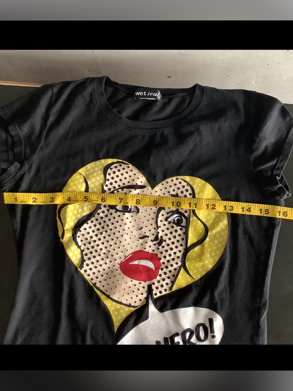 Vintage Y2K Wet Seal My Hero Pop Art Graphic Tee Small - Picture 6 of 8